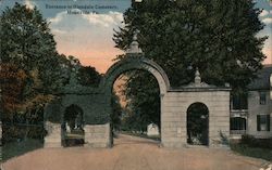 Entrance to Glendale Cemetery (Greendale?) Meadville, PA Postcard Postcard Postcard