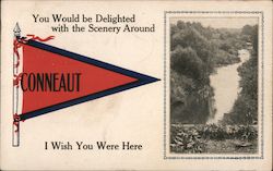 You would be Delighted with the Scenery Around Conneaut Postcard