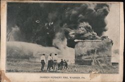 Jamison Refinery Fire Postcard