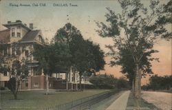 Ewing Avenue, Oak Cliff Dallas, TX Postcard Postcard Postcard