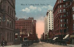 Main Street Looking South Postcard