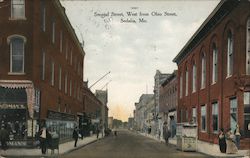 Second Street, West from Ohio Street Postcard