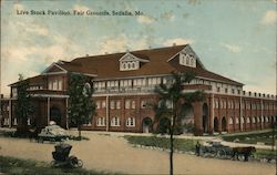 Live Stock Pavilion, Fair Grounds Sedalia, MO Postcard Postcard Postcard