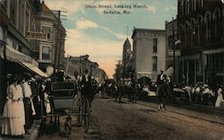 Ohio Street Looking North Sedalia, MO Postcard Postcard Postcard