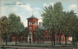 Broadway School Postcard