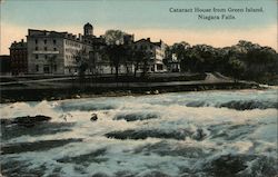 Cataract House from Green Island Niagara Falls, NY Postcard Postcard Postcard