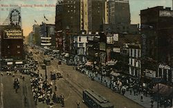 Main Street Looking North Postcard