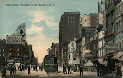 Main Street, Looking North Buffalo, NY Postcard Postcard Postcard