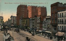 Main Street Looking North from Shelton Square Buffalo, NY Postcard Postcard Postcard