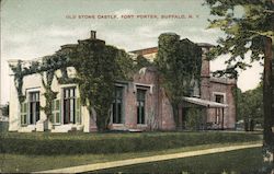 Old Stone Castle, Fort Porter Postcard