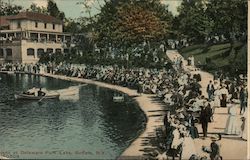 Delaware Park Lake Postcard