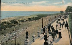 Concrete Walk, Erie Beach Buffalo, NY Postcard Postcard Postcard