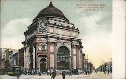 Buffalo Savings Bank, Main & Genesee Streets New York Postcard Postcard Postcard