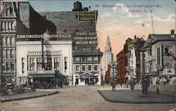 Broadway, Corner Washington St. Buffalo, NY Postcard Postcard Postcard