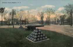 Soldiers Place Postcard