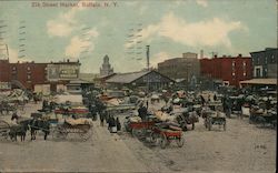 Elk Street Market Buffalo, NY Postcard Postcard Postcard