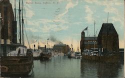 Harbor Scene Buffalo, NY Postcard Postcard Postcard