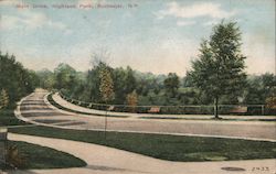 Main Drive, Highland Park Postcard