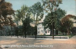 Residence of Walter N. Powers, East Avenue Postcard