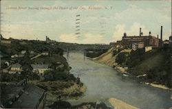 Genesee River Passing Through the Heart of the City Rochester, NY Postcard Postcard Postcard