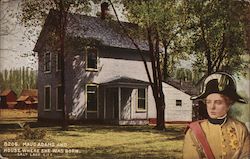 Maud Adams and House Where She Was Born Postcard