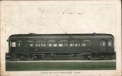 Joplin-Pittsburg Railway Car Trains, Railroad Postcard Postcard Postcard