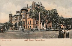 High School Building Topeka, KS Postcard Postcard Postcard