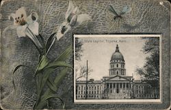 State Capitol - Lilies and Bugs Postcard