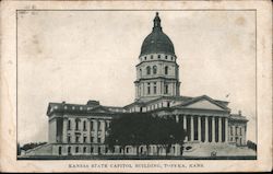 Kansas State Capitol Building Postcard