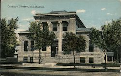 Carnegie Library Iola, KS Postcard Postcard Postcard