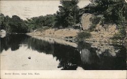 River Scene Postcard