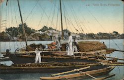 Native Boats Philippines Southeast Asia Postcard Postcard Postcard