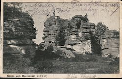 Gruss vom Dreisessel (1312 m) Postcard