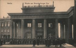 Wache am Brandenburger Tor Berlin, Germany Postcard Postcard Postcard