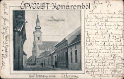 Udvozlet Komarombol Komárom, Hungary Postcard Postcard Postcard