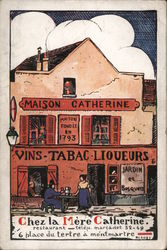 Chez la Mere Catherine Paris, France Postcard Postcard Postcard