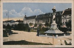 Statuia Imperatului Traian Turnu-Severin, Romania Eastern Europe Postcard Postcard Postcard