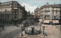 Kaiserstrasse, Blick nach der Hauptwache Postcard