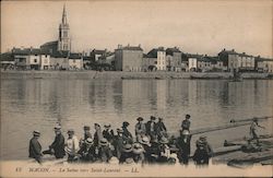 La Saône vers Saint-Laurent Postcard