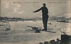 Winter sports, Ski Jump in Dauphiné Grenoble, France Postcard Postcard Postcard