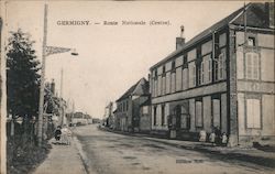 Germigny - Route Nationale (Centre) Postcard