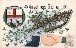 Greetings from Londonderry United Kingdom Postcard Postcard Postcard