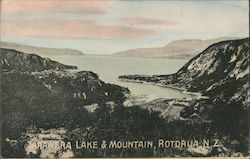 Tarawera Lake & Mountain Postcard