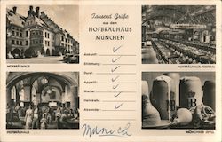 Tausend Grüsse aus dem Hofbräuhäus Munchen Munich, Germany Postcard Postcard Postcard