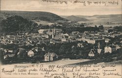 General view of Meiningen in Thuringia Germany Postcard Postcard Postcard