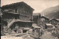 Châlets à Zermatt Switzerland Postcard Postcard Postcard