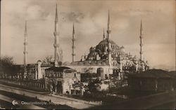 Constantinople, Mosquee de Sultan Ahmed Postcard