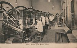 Press Room, The Royal Mint. United Kingdom Postcard Postcard Postcard