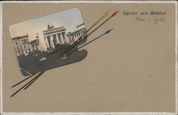 Gruss aus Berlin (Brandenburg Gate) Germany Postcard Postcard Postcard