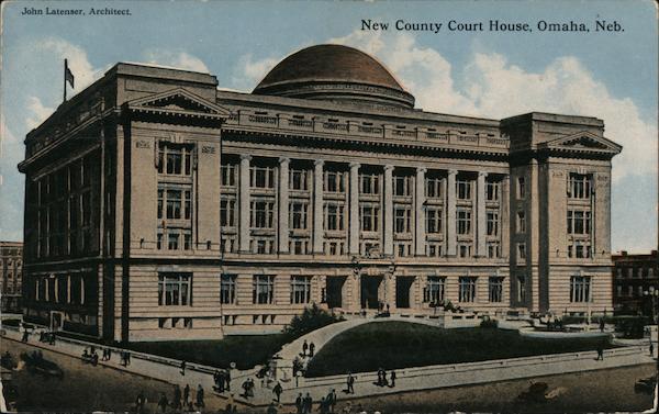 New County Court House Omaha NE Postcard